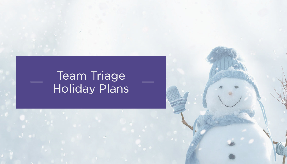 Team Triage holiday plans